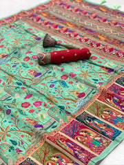 Pure Viscose Gajji Silk Pashmina Saree – Premium Silk Saree