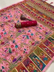 Pure Viscose Gajji Silk Pashmina Saree – Premium Silk Saree