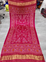 Premium Pure Gaji Silk Bandhani Dupatta