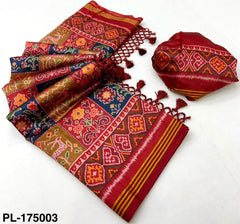 Super Trending Patan Patola Printed Handloom Silk Saree