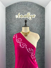 Ek Dani Bandhani With Pure Lagadi Patta Saree