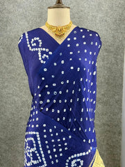 Ek Dani Bandhani With Pure Lagadi Patta Saree