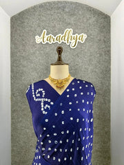 Ek Dani Bandhani With Pure Lagadi Patta Saree