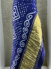 Ek Dani Bandhani With Pure Lagadi Patta Saree