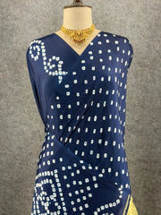 Ek Dani Bandhani With Pure Lagadi Patta Saree