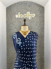Ek Dani Bandhani With Pure Lagadi Patta Saree