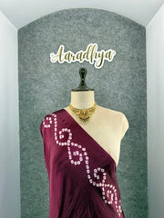 Ek Dani Bandhani With Pure Lagadi Patta Saree