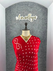 Ek Dani Bandhani With Pure Lagadi Patta Saree