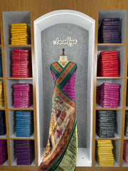 Pure Modal Silk Nakshi Pallu & Ajrakh Border Saree
