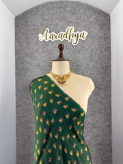 Pure Modal Silk Nakshi Pallu & Ajrakh Border Saree