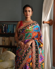 Latest Shilpa Shetty Inspired Designer Patola Printed Saree