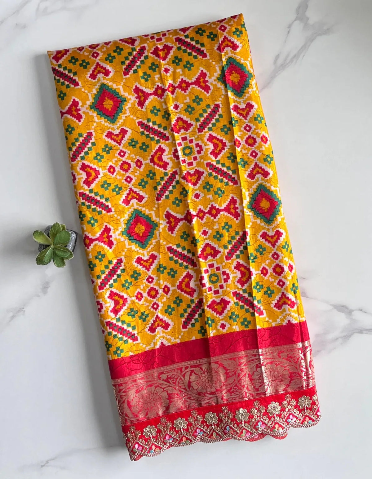 Premium Banarasi Silk Patola Printed Saree