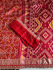 Premium Banarasi Silk Patola Printed Saree