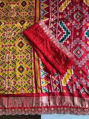 Premium Banarasi Silk Patola Printed Saree