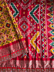 Premium Banarasi Silk Patola Printed Saree