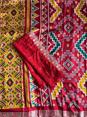 Premium Banarasi Silk Patola Printed Saree