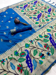 Pure Soft Silk Big Border Paithani Saree