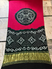 Gaji Silk Original Bandhani Saree