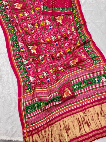 Pure Gajji Silk Bandhani Trending Saree