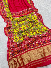 Pure Gajji Silk Bandhani Trending Saree