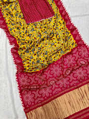 New Pure Gajji Silk Bandhani Saree