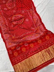 New Pure Gajji Silk Bandhani Saree