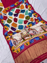 Pure Gajji Silk Bandhani Trending Saree