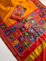 Handloom Silk Patola Trending designs & Lagadi Patta Saree