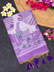 Soft Muga Cotton Resham Weaving Saree