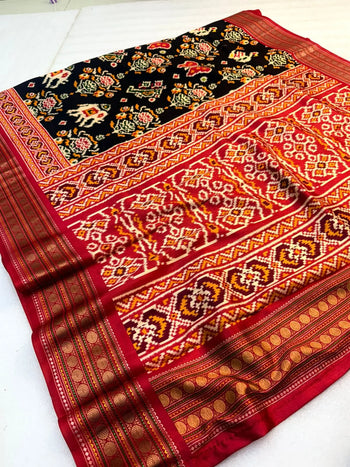 Trending Rajwadi Elephant Printed Patola Silk Saree