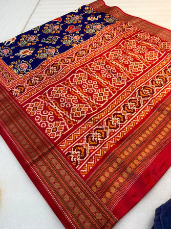 Trending Rajwadi Elephant Printed Patola Silk Saree