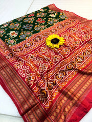 Trending Rajwadi Elephant Printed Patola Silk Saree