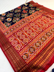Trending Rajwadi Elephant Printed Patola Silk Saree