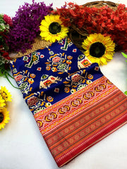 Trending Rajwadi Elephant Printed Patola Silk Saree