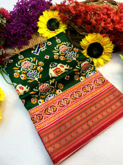 Trending Rajwadi Elephant Printed Patola Silk Saree