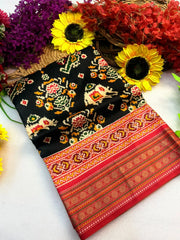 Trending Rajwadi Elephant Printed Patola Silk Saree