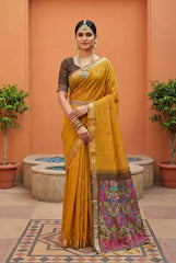 Soft Muga Cotton Summer Special Saree