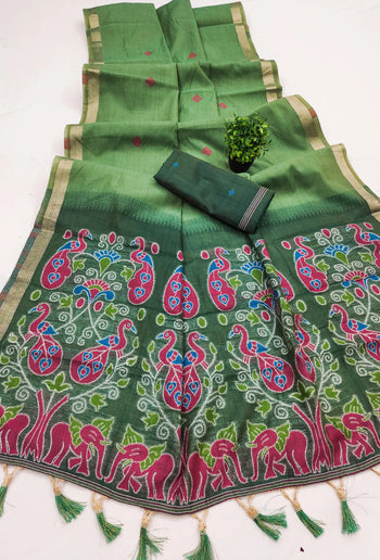 Soft Muga Cotton Summer Special Saree