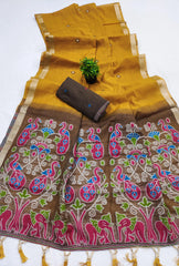 Soft Muga Cotton Summer Special Saree