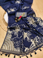 Beautiful Soft Muga Cotton Saree