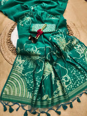 Beautiful Soft Muga Cotton Saree