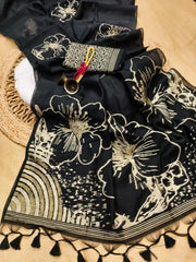 Beautiful Soft Muga Cotton Saree