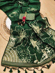 Beautiful Soft Muga Cotton Saree