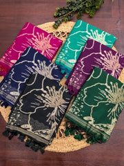 Beautiful Soft Muga Cotton Saree