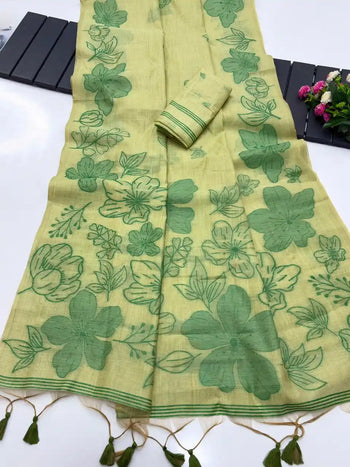 Latest Summer Special Muga Cotton Saree