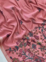 Chanderi Cotton Jamdani Weaving Saree
