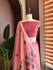 Chanderi Cotton Jamdani Weaving Saree