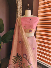 Tissue Silk Pichwai Weaving Saree