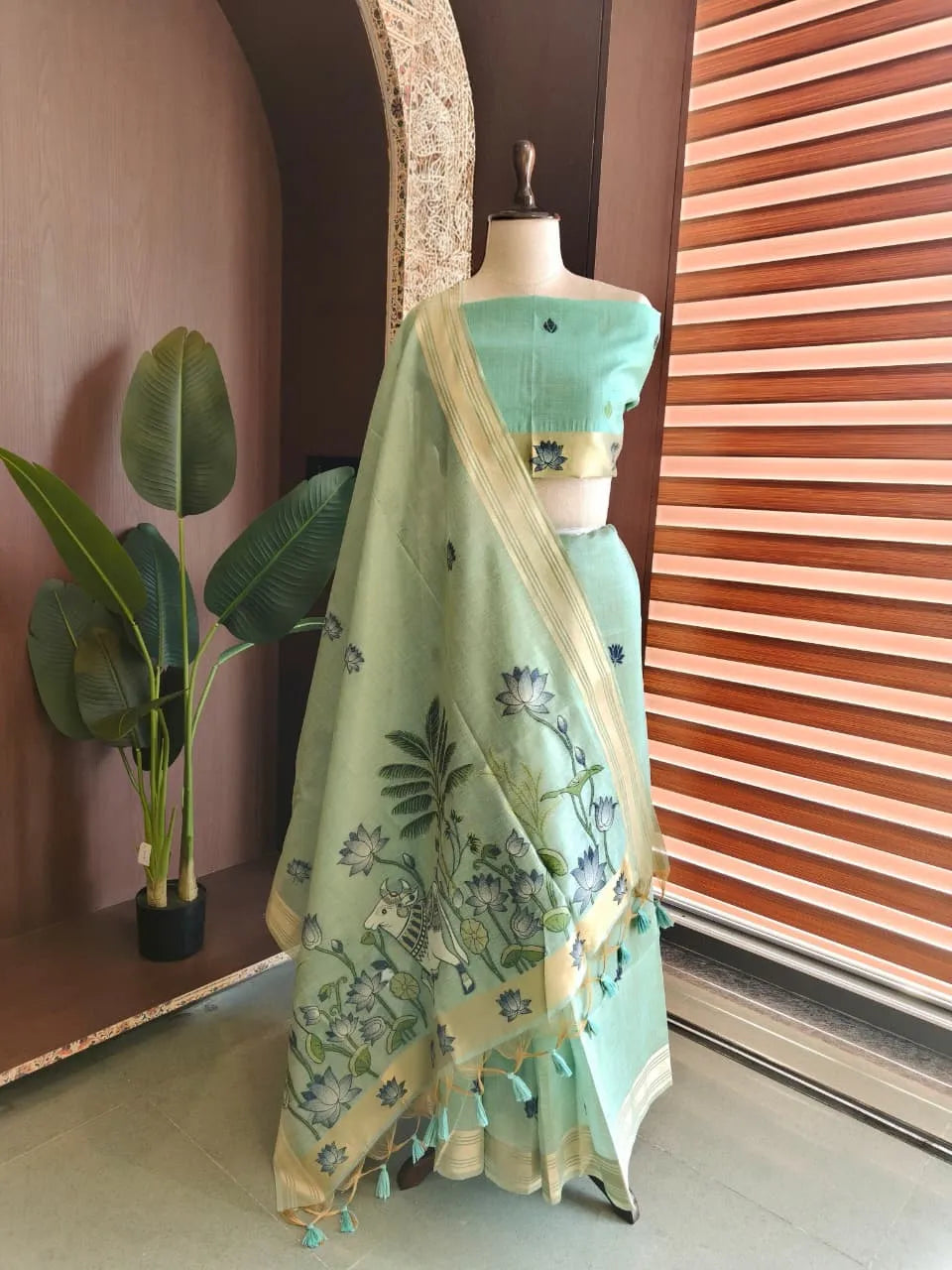 Tissue Silk Pichwai Weaving Saree