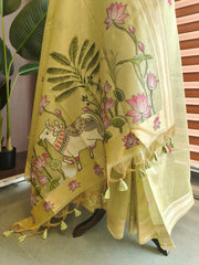 Tissue Silk Pichwai Weaving Saree